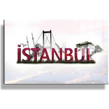 Marsilyan Şehirler ve Manzaralar, Yapay Zeka Destekli, 3D Dekoratif Baskı Yatay Cam Tablo 438