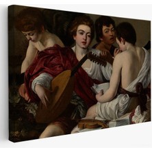 Marsilyan Caravaggio - Müzisyenler Tablo - The MUSICIANS-7144