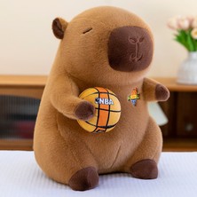 Jayus Basketbol Capybara Peluş Oyuncak Yastık Bebek Bebek (Yurt Dışından)