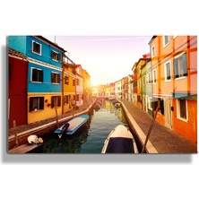 Marsilyan Şehirler ve Manzaralar, Yapay Zeka Destekli, 3D Dekoratif Baskı Yatay Cam Tablo 115