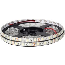 5metre LED Şerit 5050 DC12V 6500K Soğuk Beyaz (60LED/M) IP65 Işık Aydınlatma Lambası Hortum Kendinden Yapışkanlı