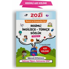 Zoziler 1. Sınıf Canlanan Matematik Soru Bankası ve Resimli Ingilizce - Türkçe Sözlük | Okunuşlu