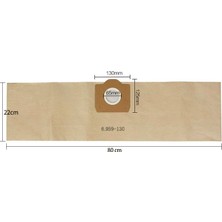 Dadata Karcher 6.959-130.0 Filtre Torbaları Parçaları Için 10 Adet Elektrikli Süpürge Torbası (Yurt Dışından)
