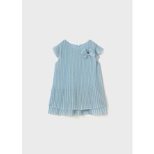 Mayoral Kız Çocuk Tüllü Pileli Elbise - Mayoral - Mavi - 4 Yaş - 1907-MAVİ-4 Yaş