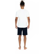 U.S. Polo Assn. Erkek Ekru Yuvarlak Yaka Şort Takım