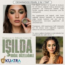 Cedarwood Pearl Krem Far, Eyeliner Doğal Içerikli, (Makyaj Beraberinde Çok Değerli Besleyici Cilt Bakımı)