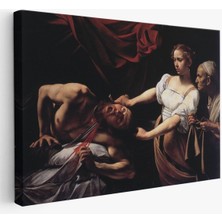 Jean Caravaggio Judith Holofernes'in Başını Keserken TABLO-6646