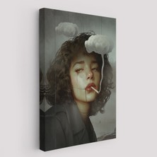 Gerçeküstü Sanat Eserleri Bulut ve Duman Tuvalı Kanvas TABLO-5226