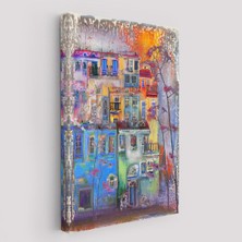 Hollanda Evleri Suluboya Görünümlü TABLO-5926