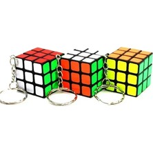 Zincir ile Sihirli Küp Anahtarlık Profesyonel 3X3X3 Hız Bulmaca Küp Kolye Mini Sihirli Küp Oyuncaklar Çocuklar Eğitim Öğrenme Hediye Oyuncaklar (Yurt Dışından)