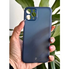 Qans Bilişim iPhone 11 Pro Lacivert Mat Şeffaf Kılıf