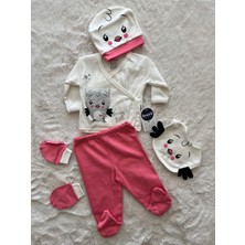 Nurcan Bebe 15149 Kız Deream 5'li Zıbın Set-Toz Pembe