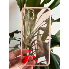 Qans Bilişim iPhone 11 Pro Max Simli Pembe Silikon Kılıf