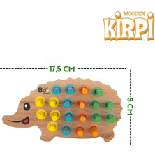 Ahşap Kirpi Bultak Eğitici Oyuncak Öğretici Geliştirici Oyuncak Çocuk Için Hediye