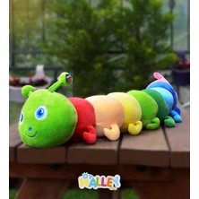 Halley Peluş Renkli Tırtıl Yastık 75CM