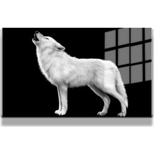 Eğlenceli Hayvanlar, Yapay Zeka Destekli, 3D Dekoratif Baskı Yatay Cam Tablo 28