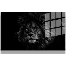 Marsilyan Eğlenceli Hayvanlar, Yapay Zeka Destekli, 3D Dekoratif Baskı Yatay Cam Tablo 106