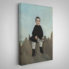 Henri Rousseau - Kayaların Üzerindeki Çocuk Tablosu - Boy On The ROCKS-8083
