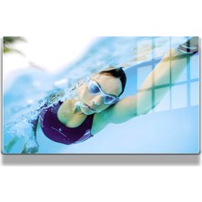 Eğlenceli Hayvanlar, Yapay Zeka Destekli, 3D Dekoratif Baskı Yatay Cam Tablo 280