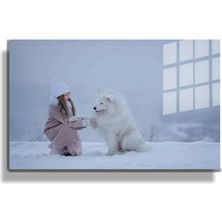 Marsilyan Eğlenceli Hayvanlar, Yapay Zeka Destekli, 3D Dekoratif Baskı Yatay Cam Tablo 293