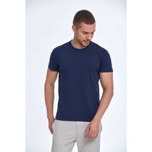 Voltaj Ezra Basic Erkek Tişört Lacivert