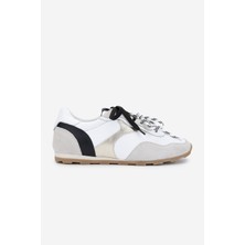 Valmenti Méliné Kadın  Deri Sneakers & Spor Ayakkabı 1117 428-Su Bn Ayk Y25 Bıanco/Platın