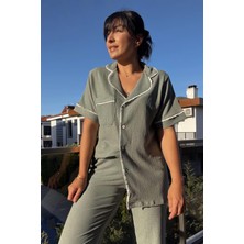 Mint Bürümcük Pijama Takımı