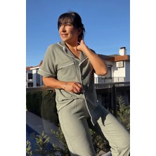 Mint Bürümcük Pijama Takımı