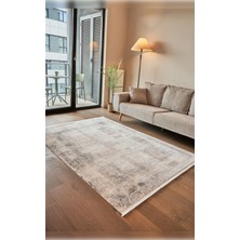 Apex Halı Calista 1711 Gri Doğal Viskon Ile Üretilen Yumuak Dokulu Üst Kalite Makine Dokuması Halı