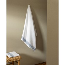 Caresse %100 Pamuk Banyo Havlusu - Beyaz/gri