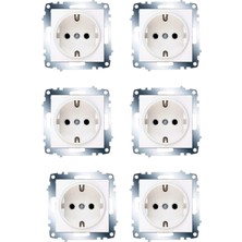 Viko Karre Topraklı Priz Çerçeve Hariç 6 Adet