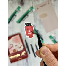 Sticker Cımbızı Eğri Uçlu Siyah/çıkartma/washi Bant/sticker/bullet Journal/defter Süsleme