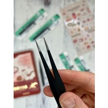 Sticker Cımbızı Düz Uçlu Siyah/çıkartma/washi Bant/sticker/bullet Journal/defter Süsleme