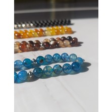 Sancaktar Tesbihçilik Jade Taşı Tesbih, 7.5 x 7.5 mm, Küre Kesim, Metal Püskül