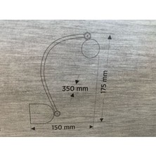Cata CT-5212 Kuğu Ledli Aplik 7W Siyah Kasa Günışığı