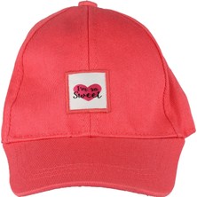 Bebegen Kız Çocuk Pembe Kalp Armalı Şapka 1-3 Yaş