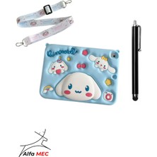 Alfa Samsung Galaxy Tab A7 Lite T220 T225 Elegance Standlı Çocuklar Için Karikatür Silikon Tablet Kılıfı