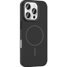 Zore Apple iPhone 16 Pro Max Kılıf Magsafe Şarj Özellikli Zore Ruby Silikon Kapak - Desert Titanyum