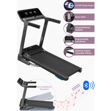 Relax Premium 14 Km Hız Bluetoothlu Katlanabilir Yürüme ve Koşu Bandı 2.5 Hp Motor