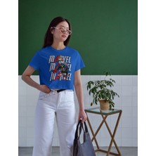 EdixD Marvel Sokak Stili Erkek Tişört - Kral Stormtrooper Tasarım - Oversize, , Rahat Kesim,  Pamuk, Günlük Kombin
