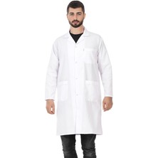 Moriki Erkek Beyaz Doktor Önlüğü