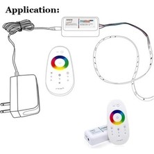 Dokunmatik Uzaktan Kumanda LED Rgb Kontrol Cihazı Dc 5-24V Karartma Dinamik Modu
