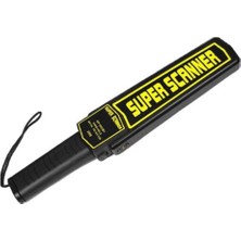 Super Scanner GP-3003B1 El Tipi Metal Dedektörü 10 m Menzil ve 2 cm Derinlik Özellikli Siyah