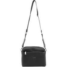 GÖNDERİ Kadın Siyah  Uzun Askılı Omuz Çantası