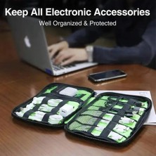 Saat Kordon USB Şarj Kablosu Elektronik Kablo Seyehat Düzenleme Çantası