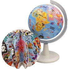 20CM Kıds Legendary Pırates Globe + Book + USB