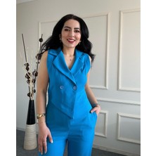 Modabest Kadın Klasik Tulum Mavi