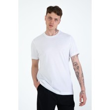%100 Pamuk Regular Fit Erkek Basic T-Shirt, Tişört