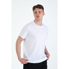 %100 Pamuk Regular Fit Erkek Basic T-Shirt, Tişört