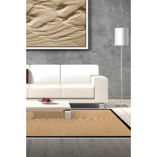Kaymaz Dijital Mutfak & Salon Halı  Toprak Dokuma E5001 Açık Kahverengi
